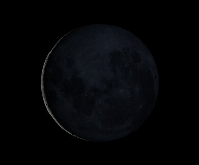 A Lua, hoje Aspecto da Lua