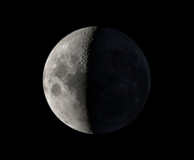 A Lua, hoje Aspecto da Lua