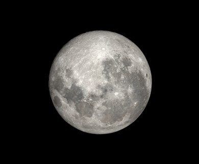 A Lua, hoje Aspecto da Lua