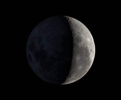 A Lua, hoje Aspecto da Lua