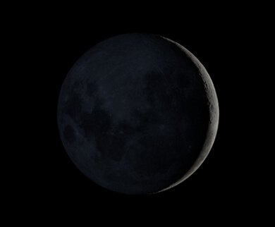 A Lua, hoje Aspecto da Lua