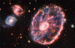 Galáxia Cartwheel. NASA, ESA, CSA, STScI.