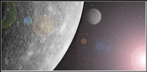Mercúrio e sua lua