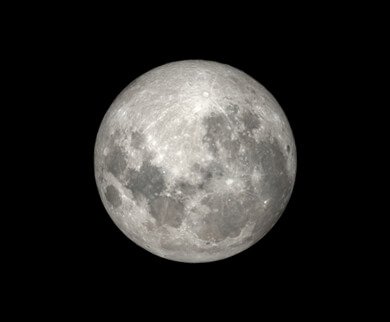 A Lua, hoje Aspecto da Lua