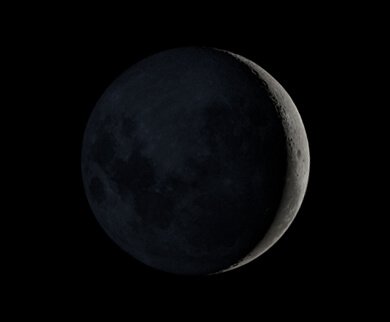 A Lua, hoje Aspecto da Lua
