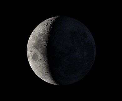 A Lua, hoje Aspecto da Lua