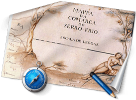Mapa da comarca do Serro Frio Mapa