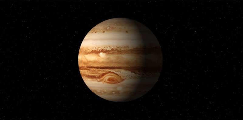 Planeta gigante multicolorido Planeta Júpiter
