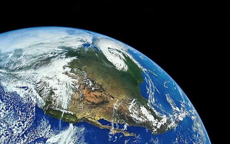 Indícios de vida no mundo azul Terra